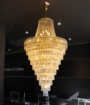 리프 46등 크리스탈샹들리에 화려한조명 샹들리에LED