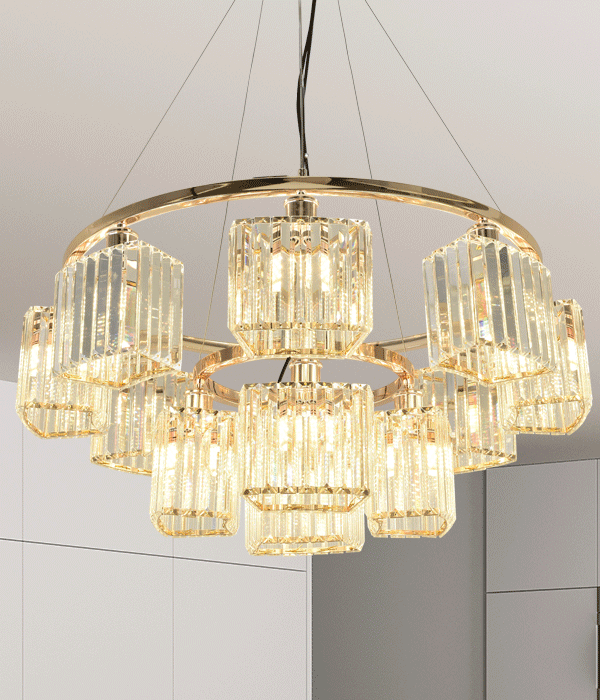 아이링 12등 크리스탈샹들리에 거실전등